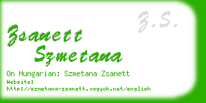 zsanett szmetana business card